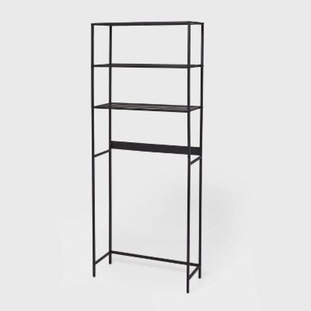 Open Box - Brightroom - Over The Toilet Storage Brushed Nickel Metal - Bri Black